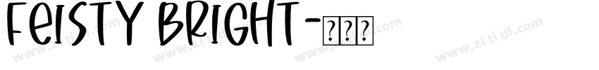 Feisty Bright字体转换